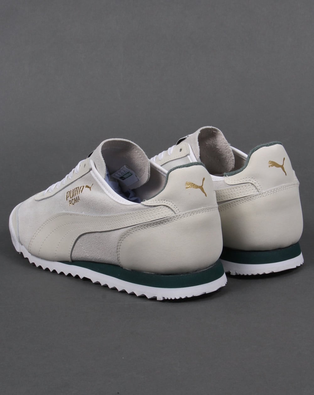 Puma Roma OG Leder-Sneaker Weiß/Grün