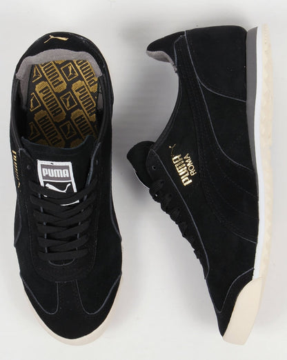 Puma Roma OG Leder-Sneaker Schwarz/Grau