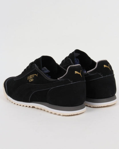 Puma Roma OG Leder-Sneaker Schwarz/Grau