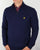 Lyle And Scott Quarter Zip Cotton Merino Jumper Navy