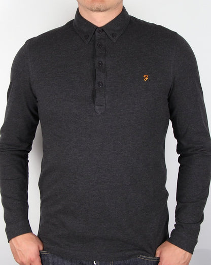 Farah Merriweather Poloshirt Anthrazit