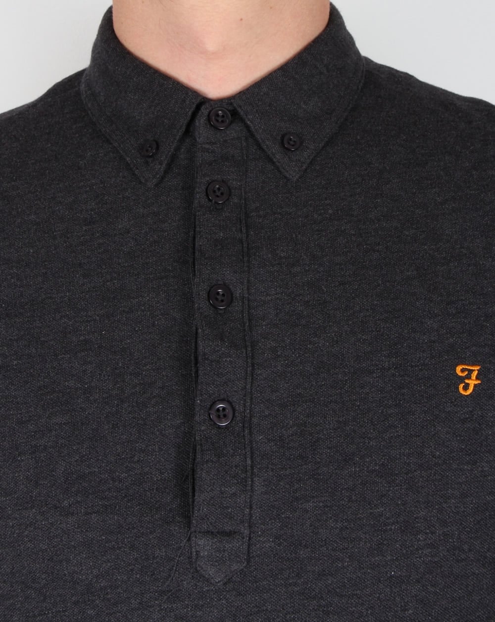 Farah Merriweather Poloshirt Anthrazit
