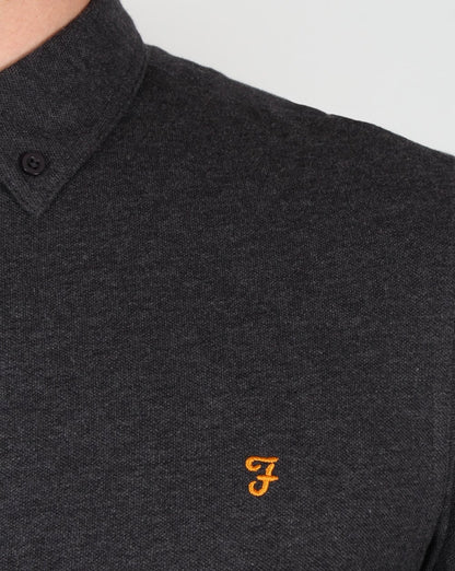 Farah Merriweather Poloshirt Anthrazit