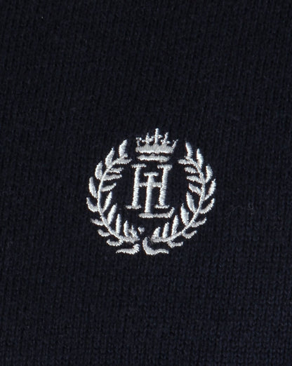 Henri Lloyd Rundhals-Strickjacke in Marineblau