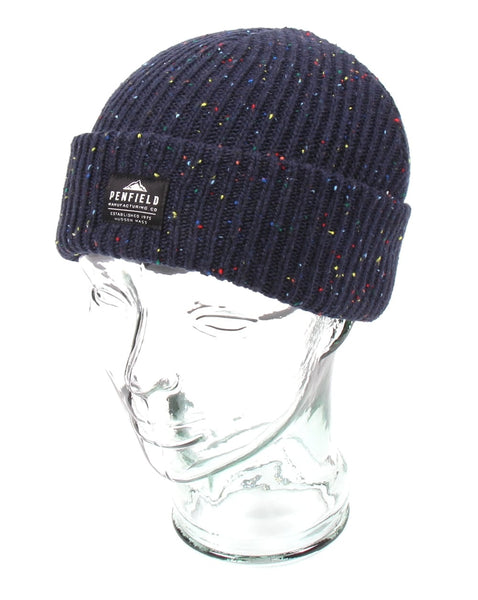 Penfield Harris Flecked Beanie Navy