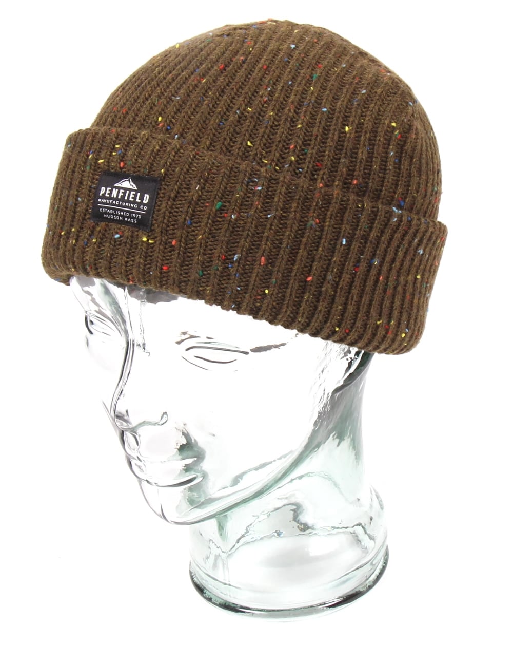Penfield Harris Flecked Beanie Oliv