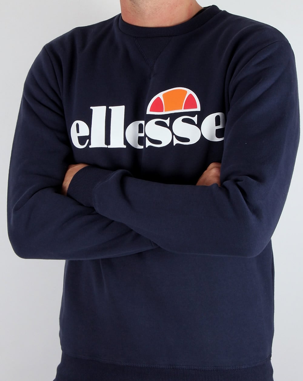 Ellesse – Sweatshirt mit Logo in Marineblau