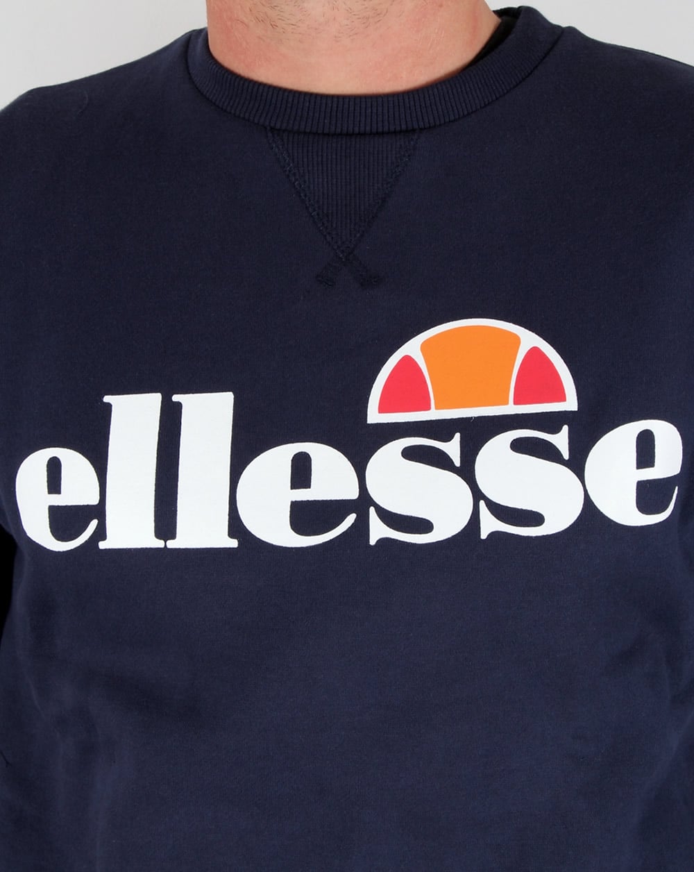 Ellesse – Sweatshirt mit Logo in Marineblau