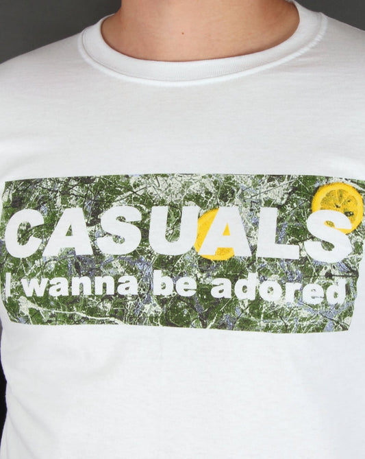 80er Casual Classics Adored Langarm-T-Shirt Weiß