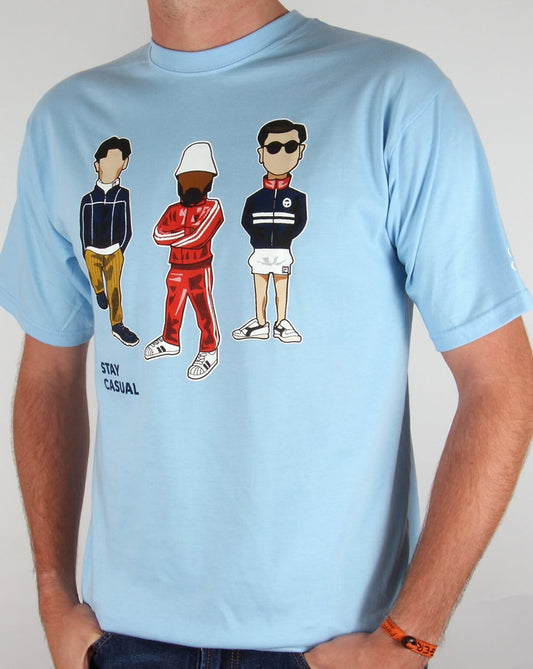 80er Casual Classics Minty Stay Casual T-Shirt Himmelblau