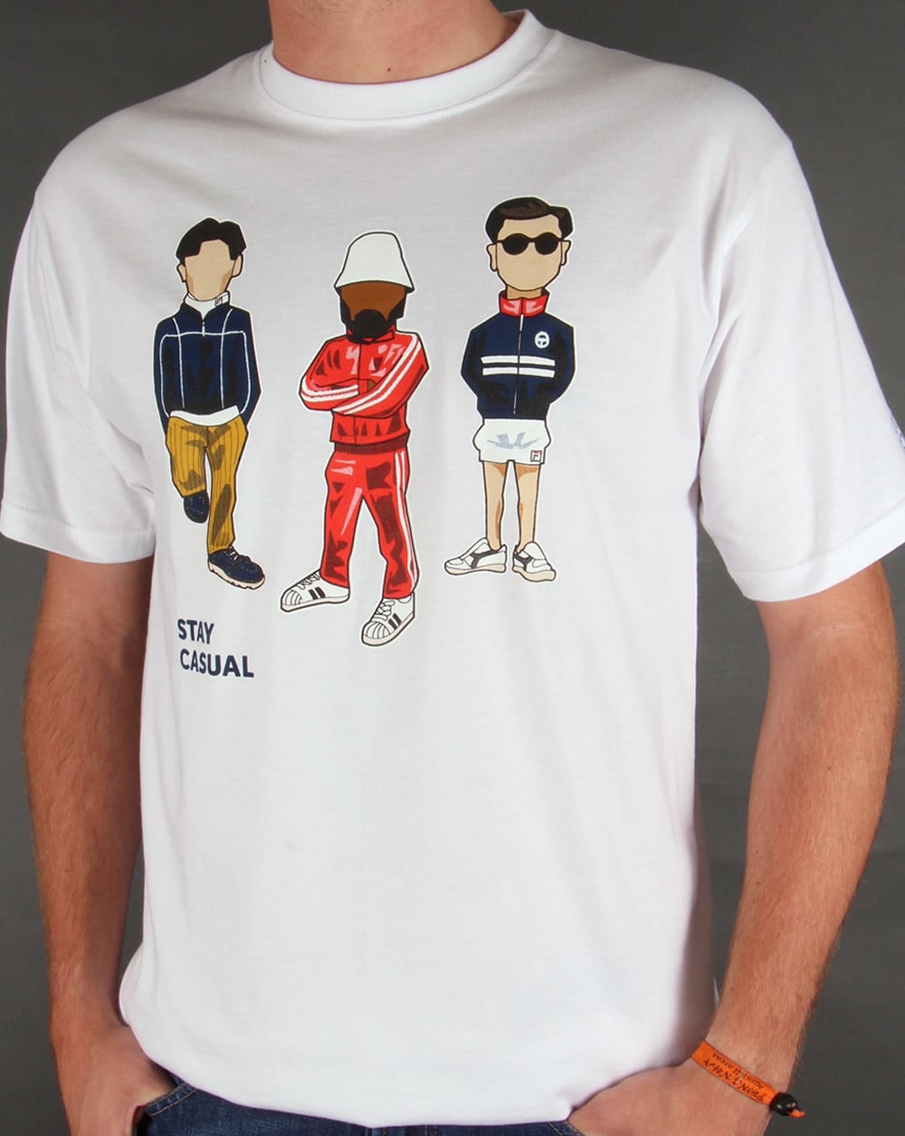 80er Casual Classics Minty Stay Casual T-Shirt Weiß
