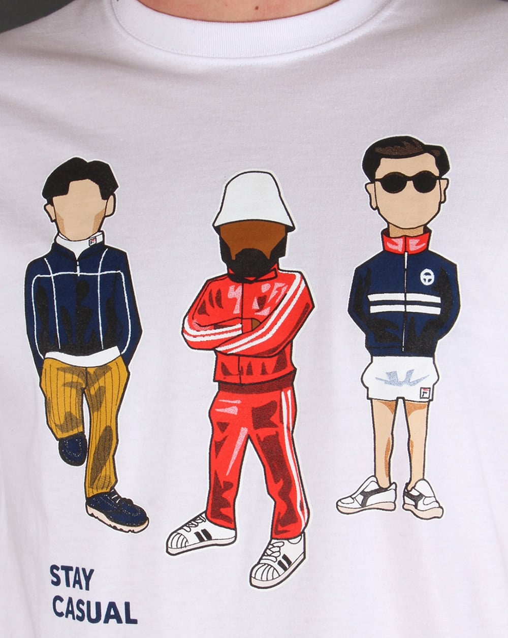 80er Casual Classics Minty Stay Casual T-Shirt Weiß