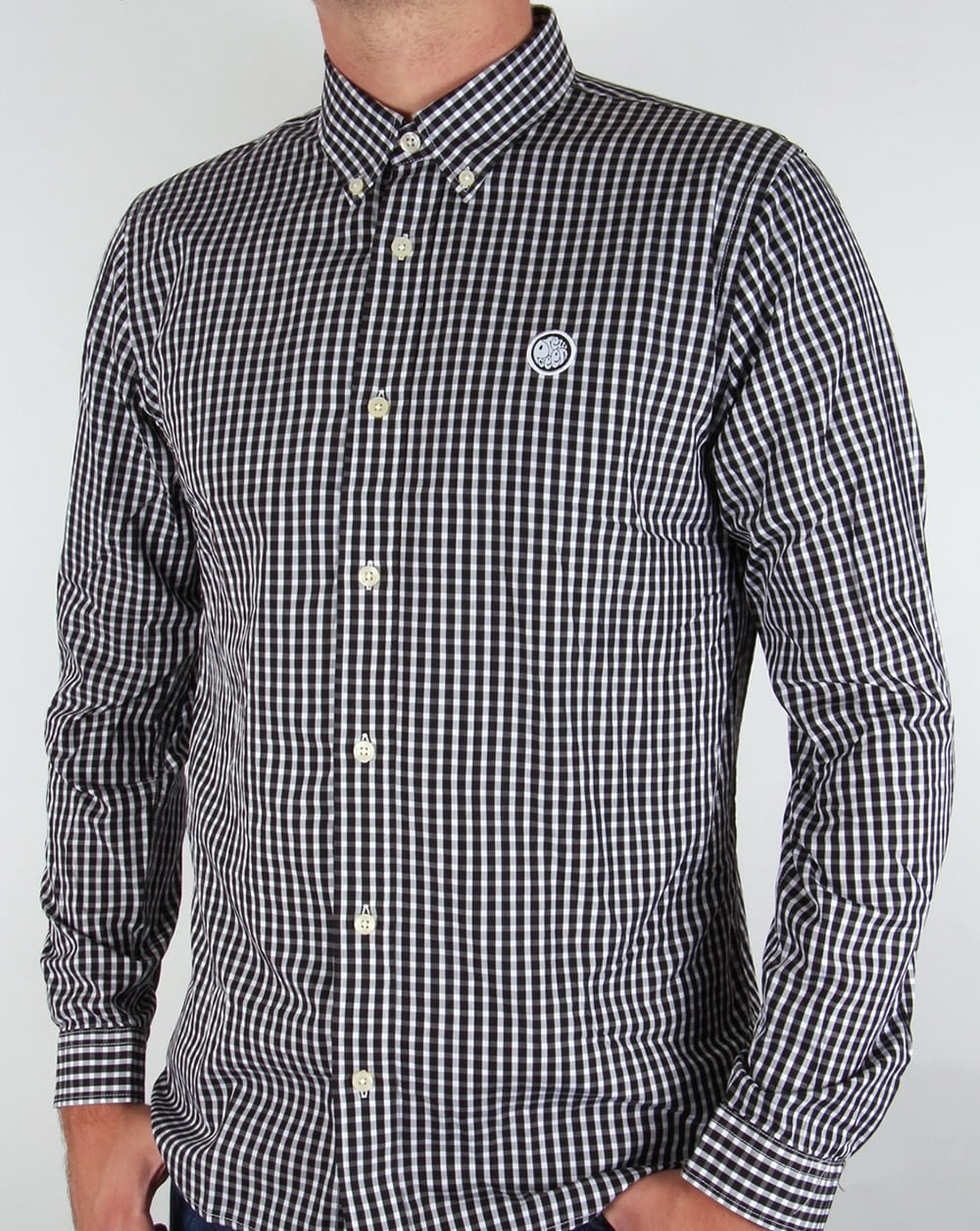 Pretty Green Ebsworth Gingham Schwarz