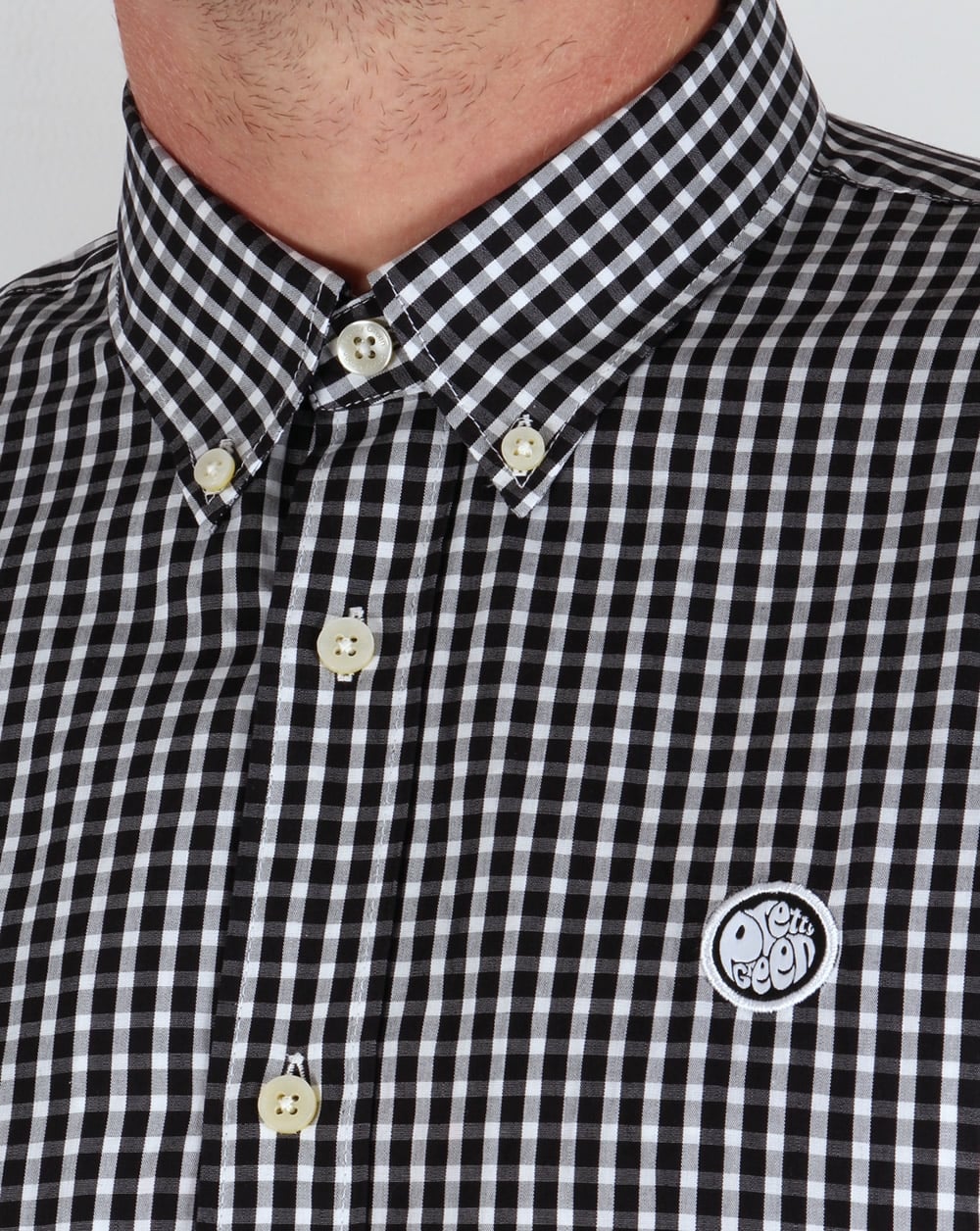 Pretty Green Ebsworth Gingham Schwarz