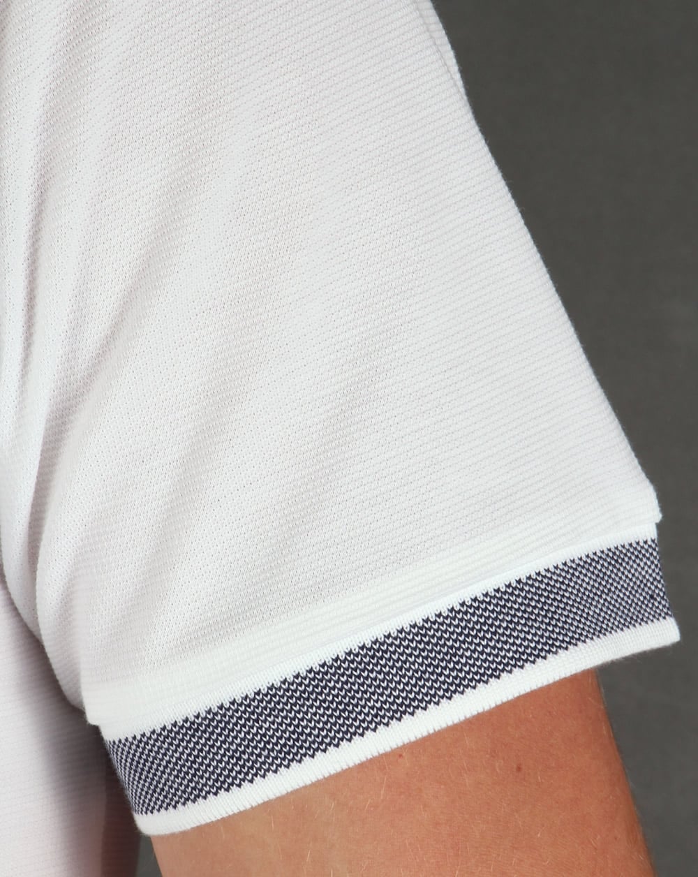 Lacoste Pocket Poloshirt Weiß/Marineblau
