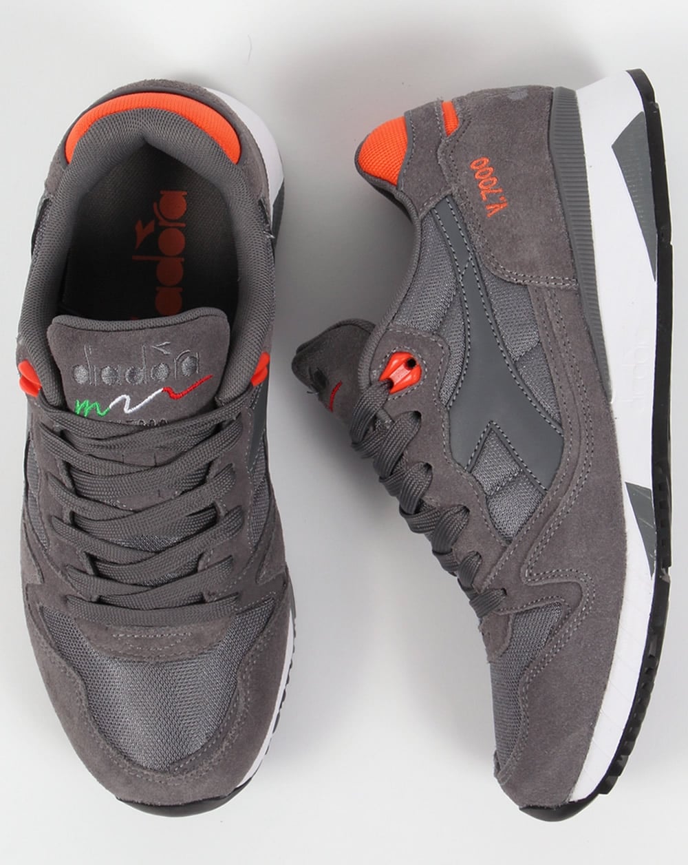 Diadora V7000 NYL II Trainer Grau/Orange