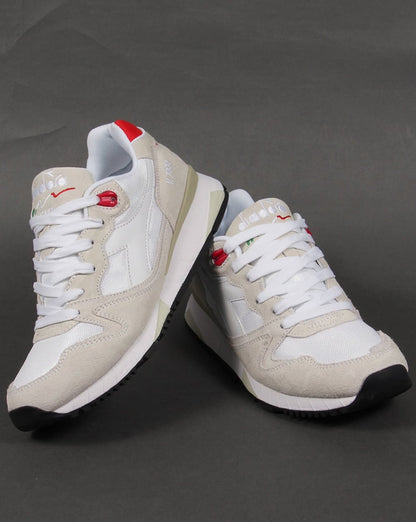 Diadora V7000 NYL II Sneaker Weiß/Rot