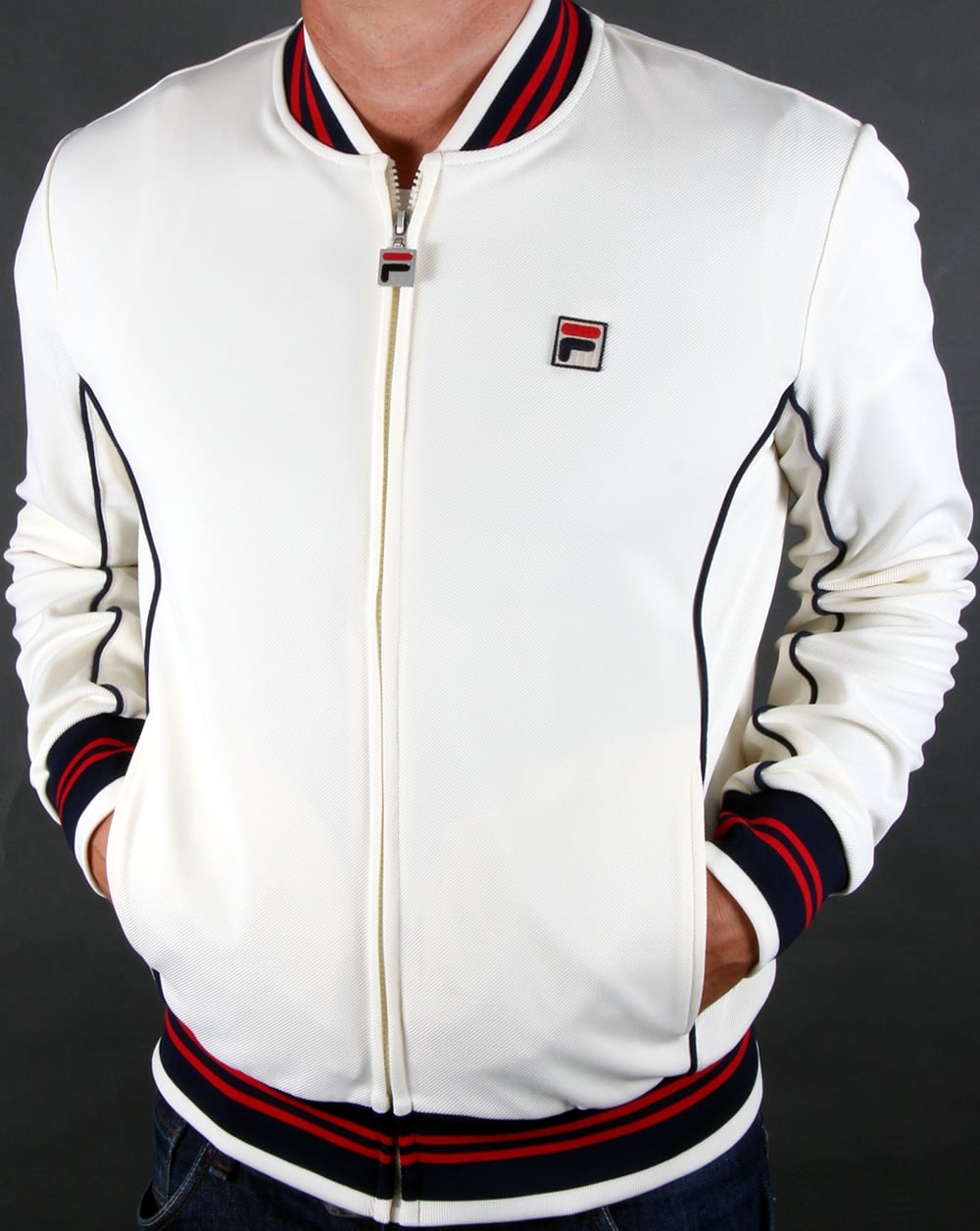 Fila Vintage Baranci Track Top Gardenia
