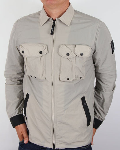 Marshall Artist Multi Pocket Overshirt Jacke Helles Sand