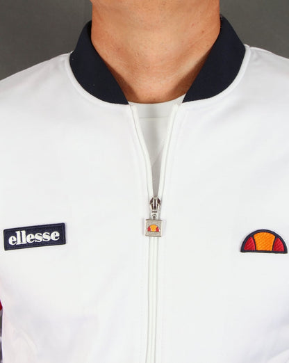 Ellesse – Roma – Trainingsjacke in Weiß