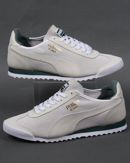 Puma Roma OG Leder-Sneaker Weiß/Grün