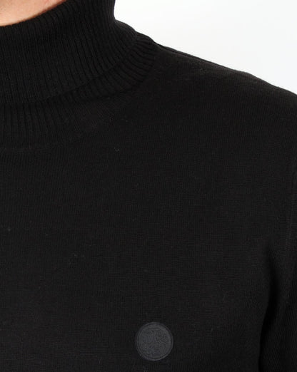 Pretty Green Harley Strickrollkragen Schwarz