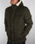 Lyle And Scott Shearling Lined Parka Dark Sage