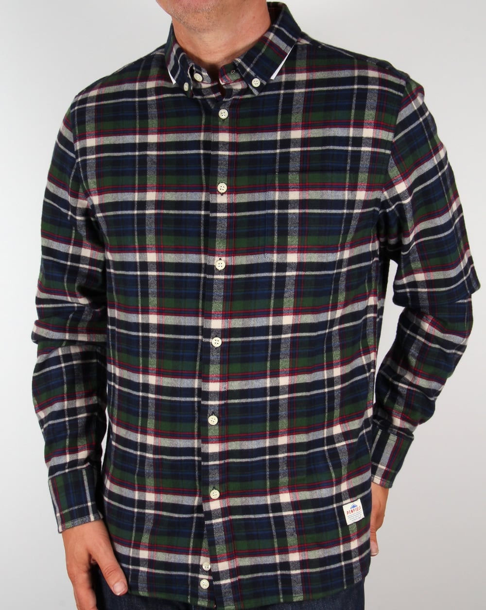 Penfield Barrhead Karohemd Blau