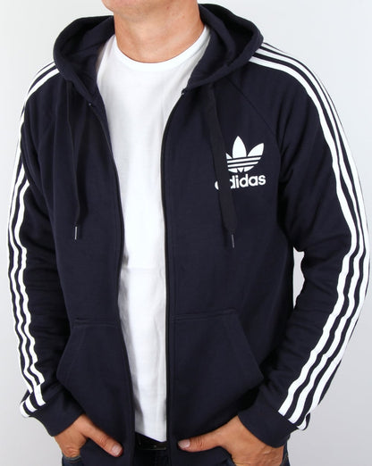 Adidas Originals – California – Kapuzenjacke mit durchgehendem Reißverschluss in Legend Ink