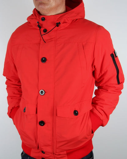 Weekend Offender Pelz-Bomberjacke Rot