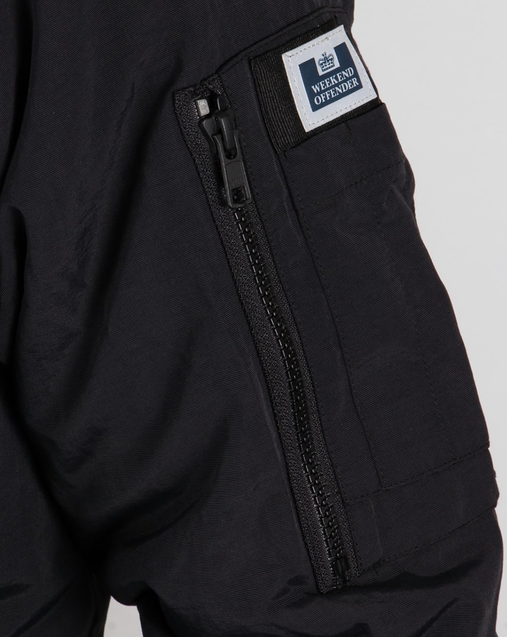 Weekend Offender Pelz-Bomberjacke Schwarz