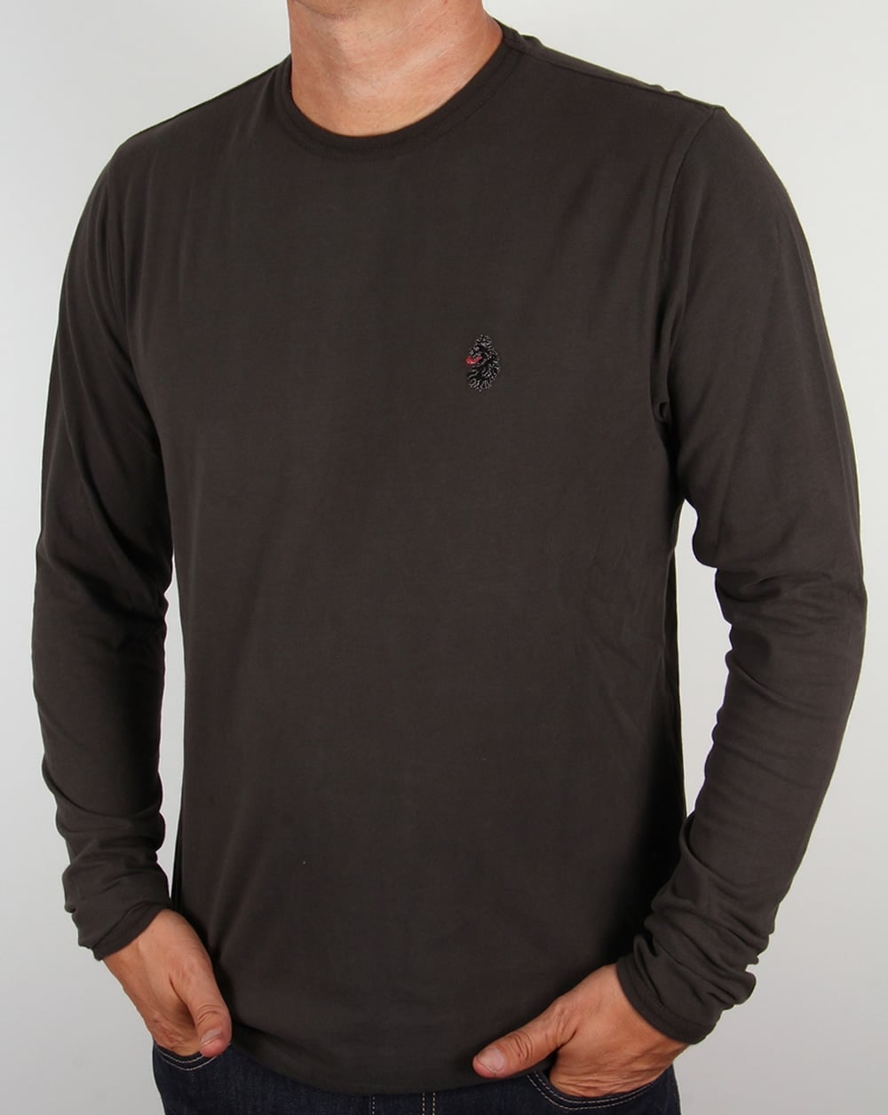 Luke Langarm-T-Shirt Anthrazit
