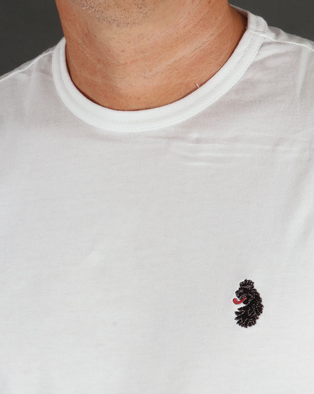 Luke Langarm-T-Shirt Weiß