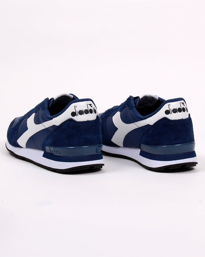 Diadora Camaro Ledertrainer Marineblau/Weiß
