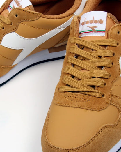 Diadora Camaro Leder-Sneakers Bernsteingold