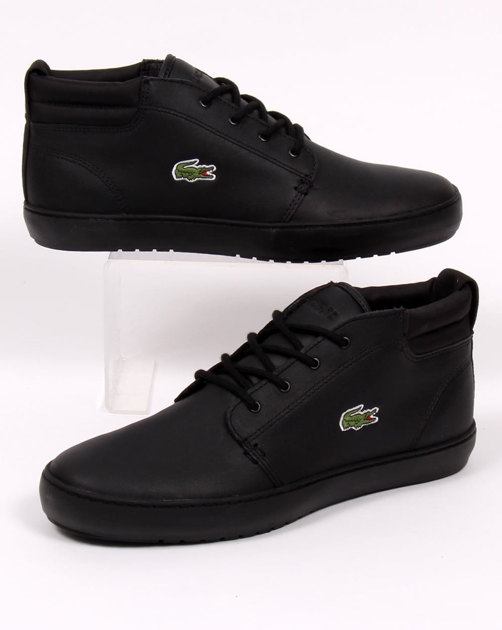Lacoste Ampthill Terra Stiefel aus schwarzem Leder