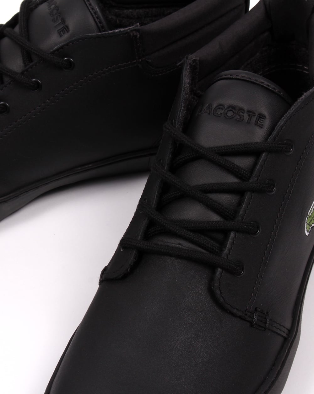 Lacoste Ampthill Terra Stiefel aus schwarzem Leder