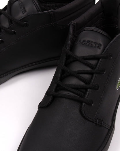 Lacoste Ampthill Terra Stiefel aus schwarzem Leder