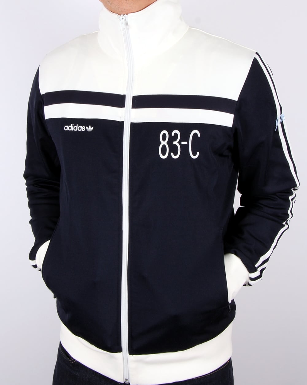 Adidas Originals 83-c Trainingsjacke Marineblau/Off-White