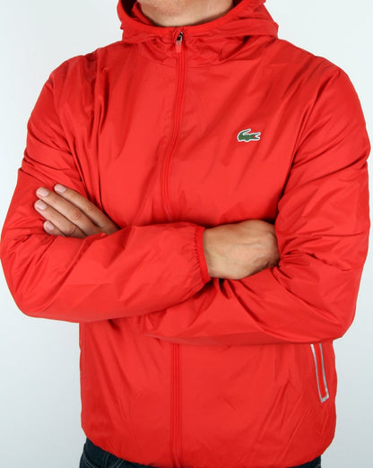 Lacoste Sport Tech Kapuzenjacke Corrida Rot