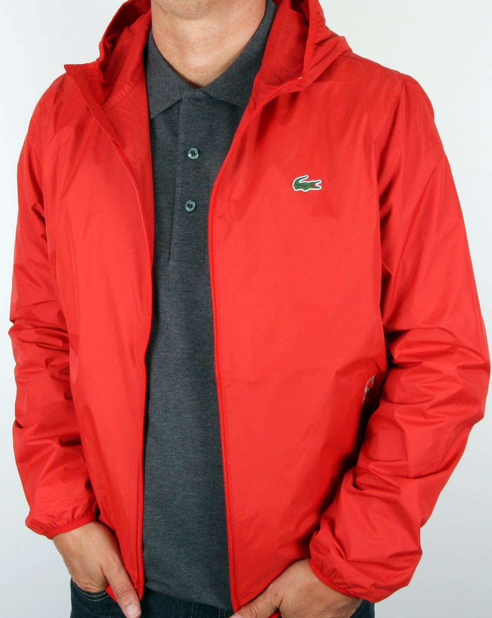 Lacoste Sport Tech Kapuzenjacke Corrida Rot