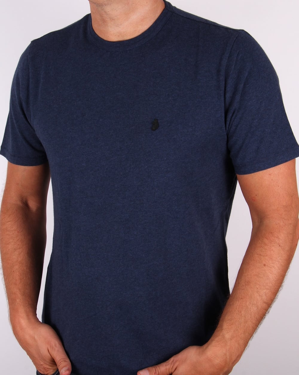Luke – New Charmer – Schmal geschnittenes T-Shirt in Marineblau