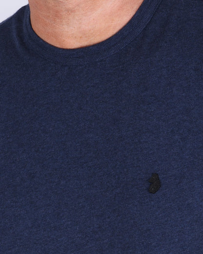 Luke – New Charmer – Schmal geschnittenes T-Shirt in Marineblau
