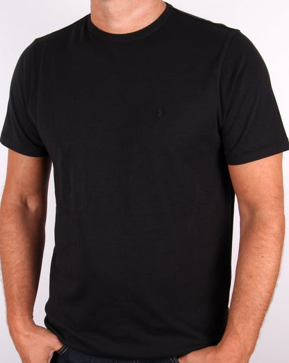 Luke – New Charmer – Schmal geschnittenes T-Shirt in Schwarz