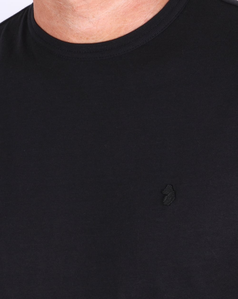Luke – New Charmer – Schmal geschnittenes T-Shirt in Schwarz