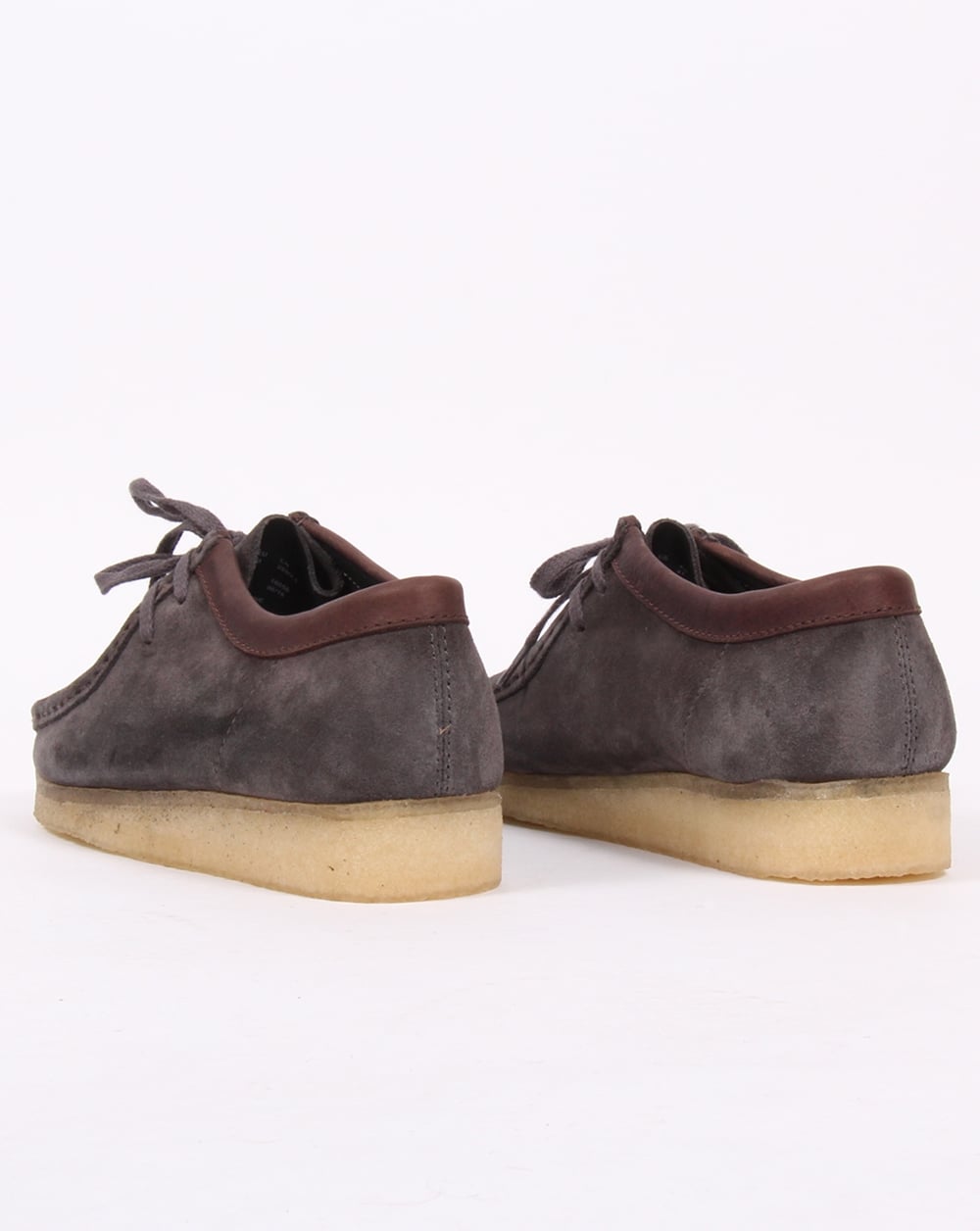 Clarks Originals – Wallabee – Schuhe aus dunkelgrauem Wildleder