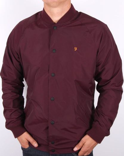 Farah Bellinger Bomberjacke Bordeaux