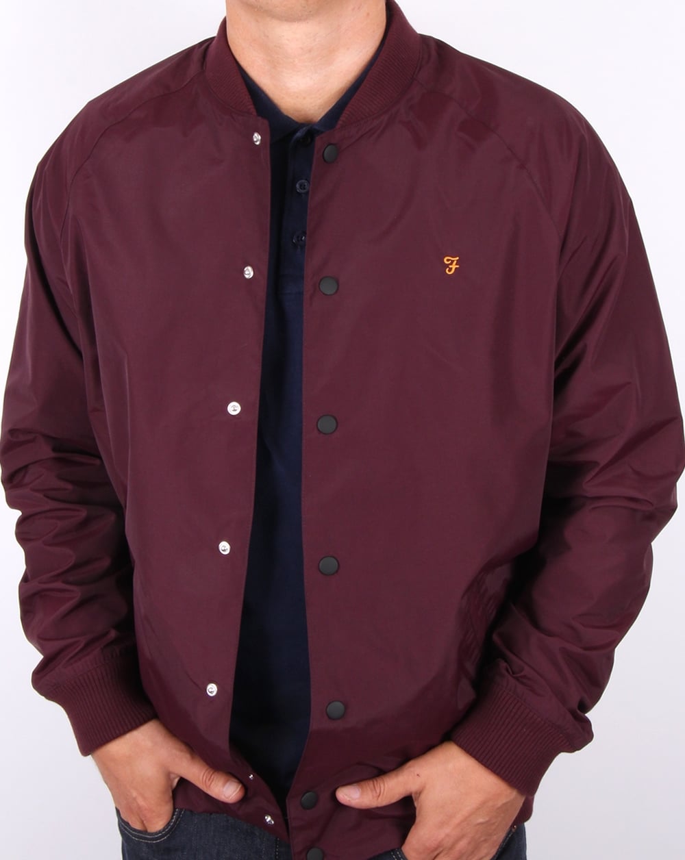 Farah Bellinger Bomberjacke Bordeaux