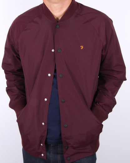 Farah Bellinger Bomberjacke Bordeaux