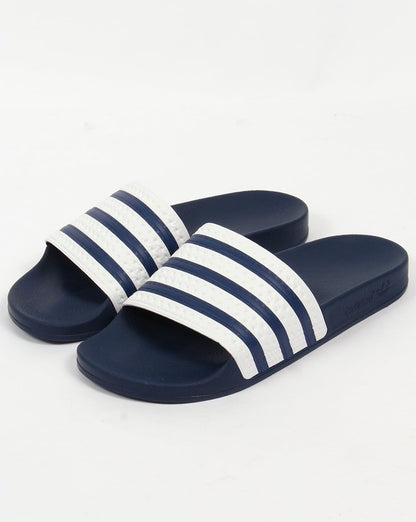 Adidas Adilette Slider Weiß/Marineblau